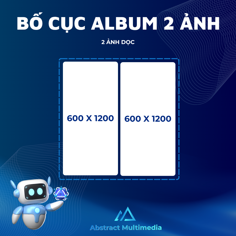 Bố cục đăng bài 2 ảnh ngang Facebook