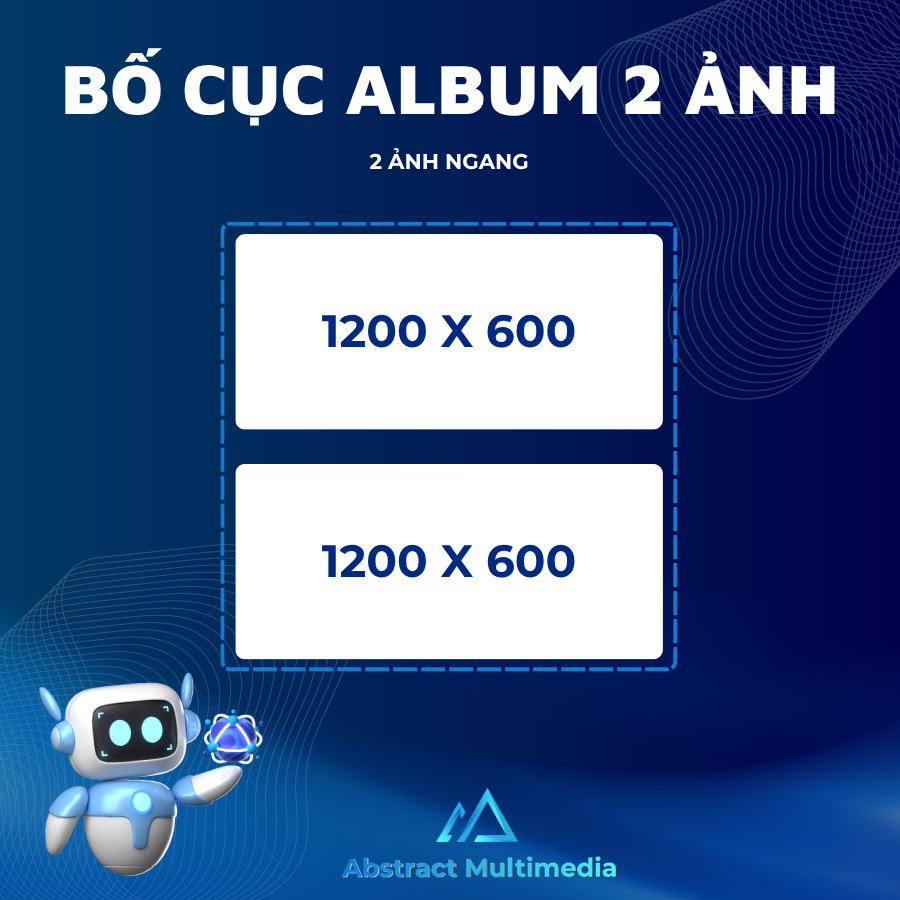 Bố cục đăng bài 2 ảnh dọc Facebook
