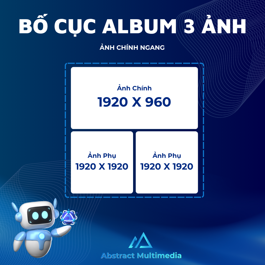 Chi tiết thông số bố cục 3 ảnh Facebook